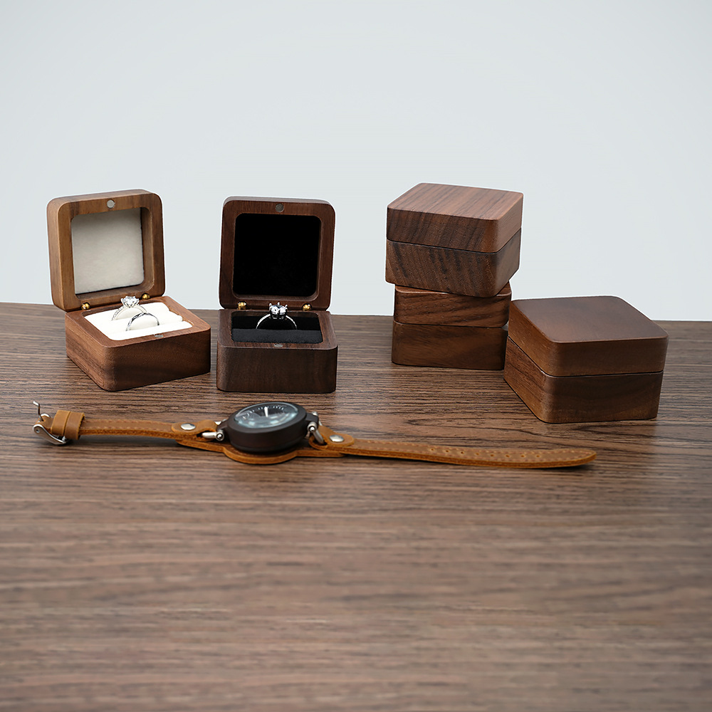 Mini  Personalized Wooden Ring Box